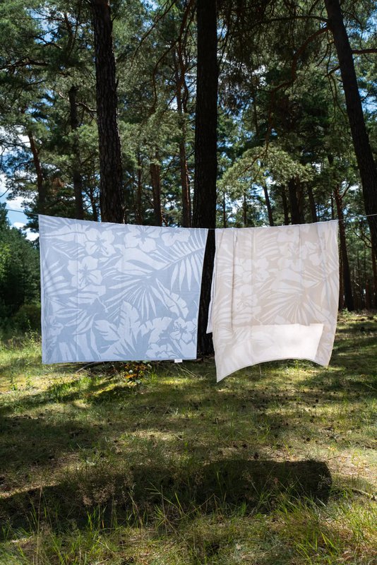 Jacquard Beach Handtuch - Dschungel - zwei Farben