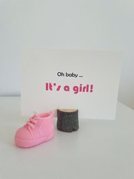Von Hand gegossener Kerzen-Babyschuh