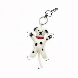 Keyring dog dalmatian