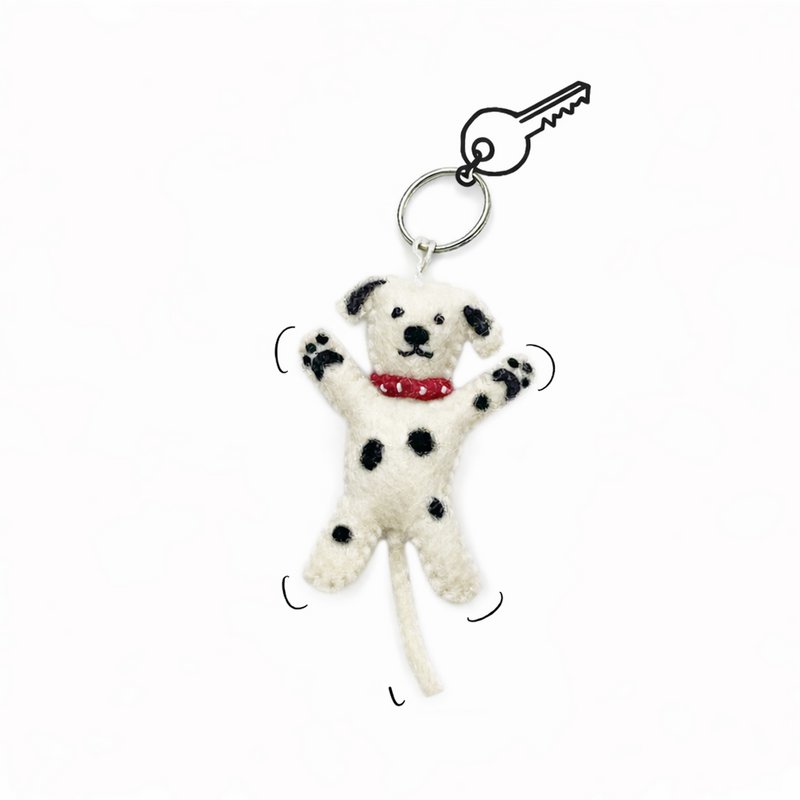 Keyring dog dalmatian