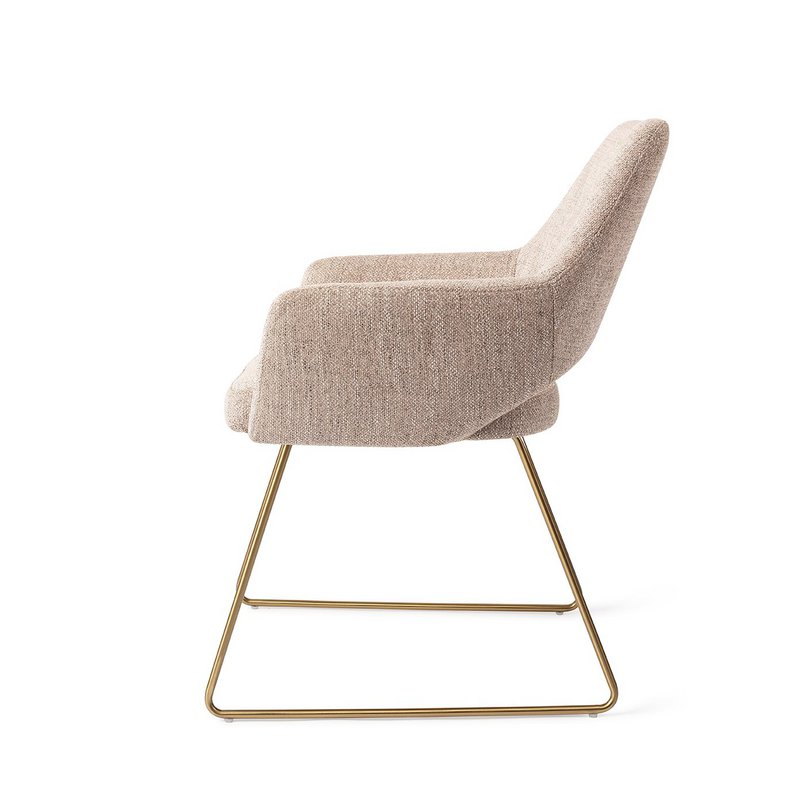 Jesper Home Yanai Dining Chair Slide Gold