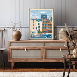 Vintage St Tropez Poster | Poster City Saint Tropez Provence Côte d'Azur France Copy