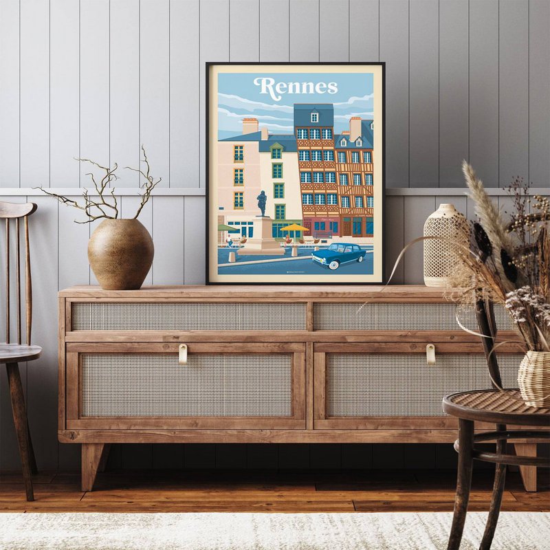 Vintage St Tropez Poster | Poster City Saint Tropez Provence Côte d'Azur France Copy