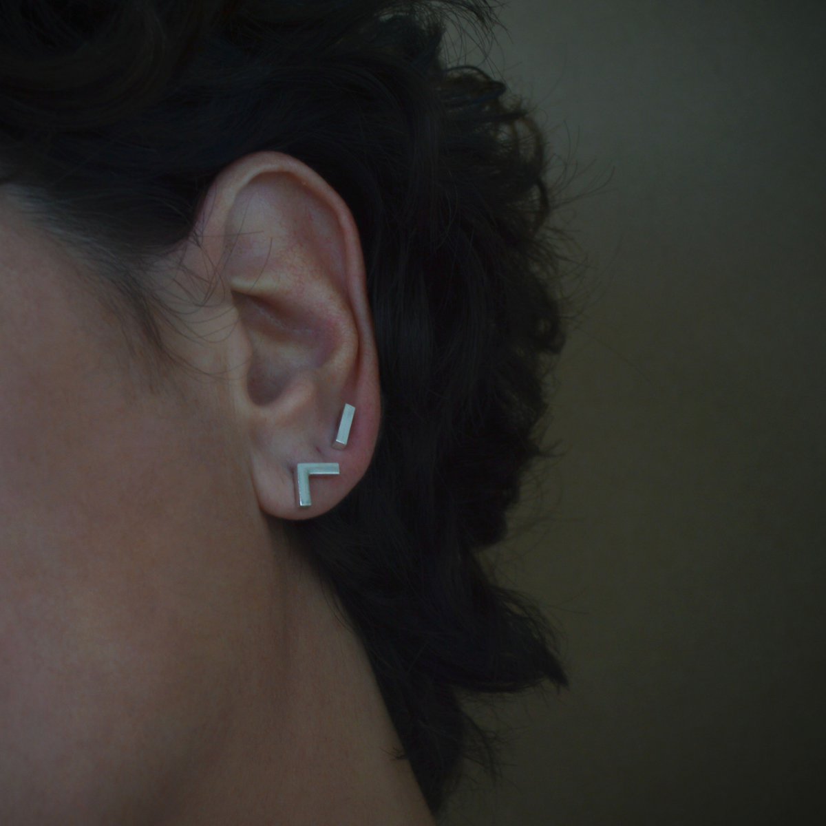 Two-Tone Bar & Angle Studs Combo