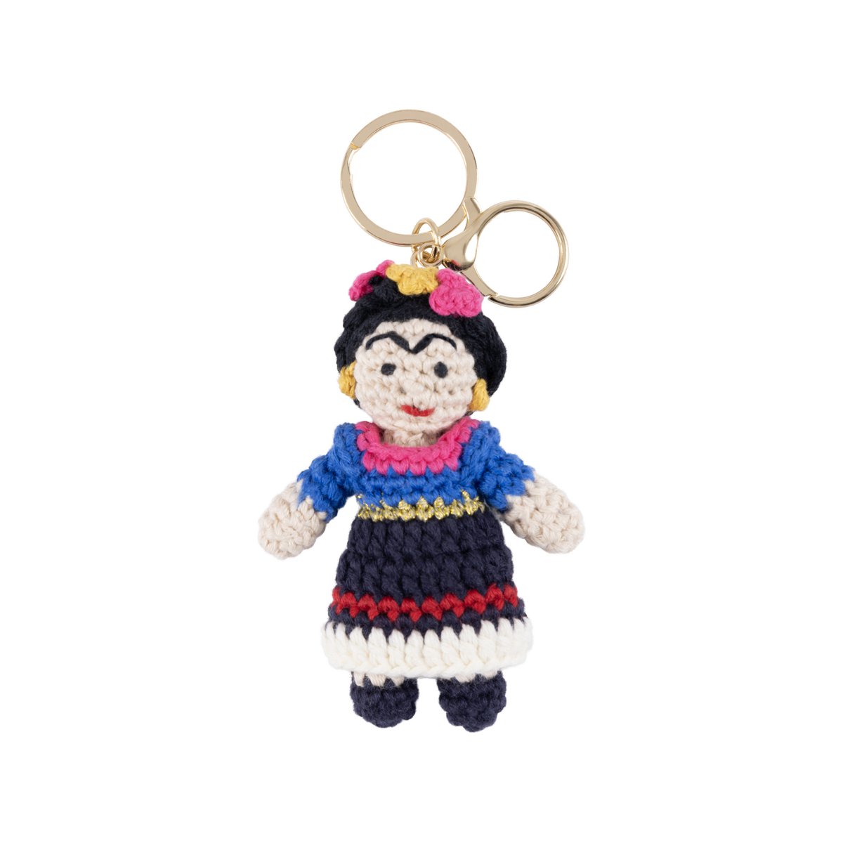 Gehaakte sleutelhanger Frida