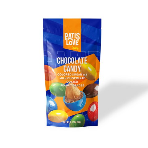 Peanut Dragee - Farbige Zucker und Milchschokolade mit Erdnuss Dragee