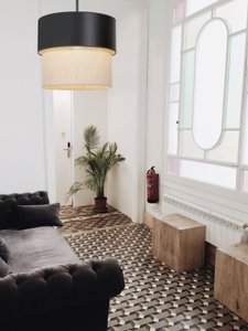Kan doble hangende lamp