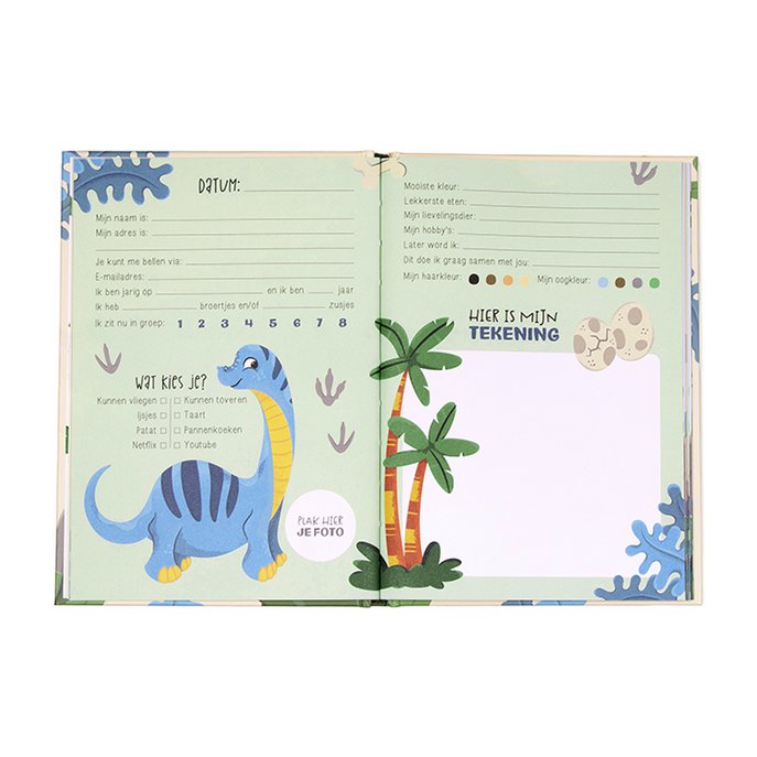 Freundebuch Dinosaurier A5 // Jungen