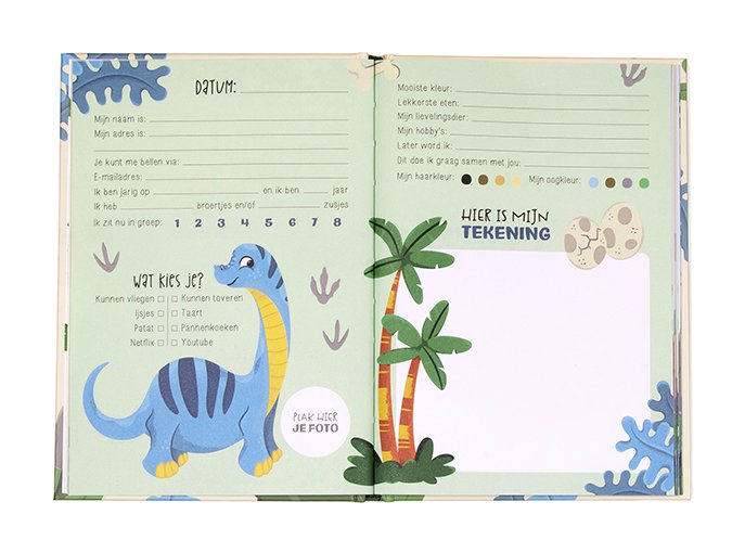 Libro degli amici Dinosauro A5 // Ragazzi
