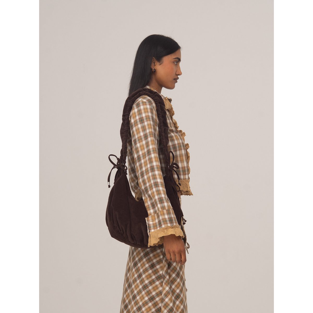 Willow Brown Plaid Crop Shirt