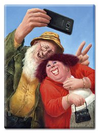 Køleskabsmagnet - selfie