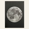 Risographie Postkarte – Mond – DIN A6