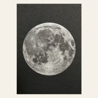 Risography postcard - moon - DIN A6