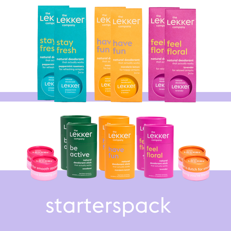Starter pack deodorant and lipbalm