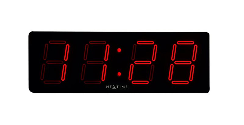 Horloge murale/de table - 51,5 x 18x 4,5 cm -Plastique- 'Big D'