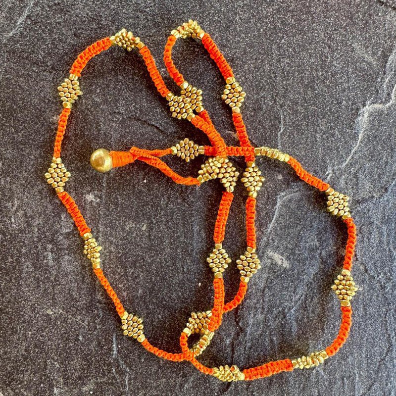 collar Dokra hecho a mano "Summerlove"