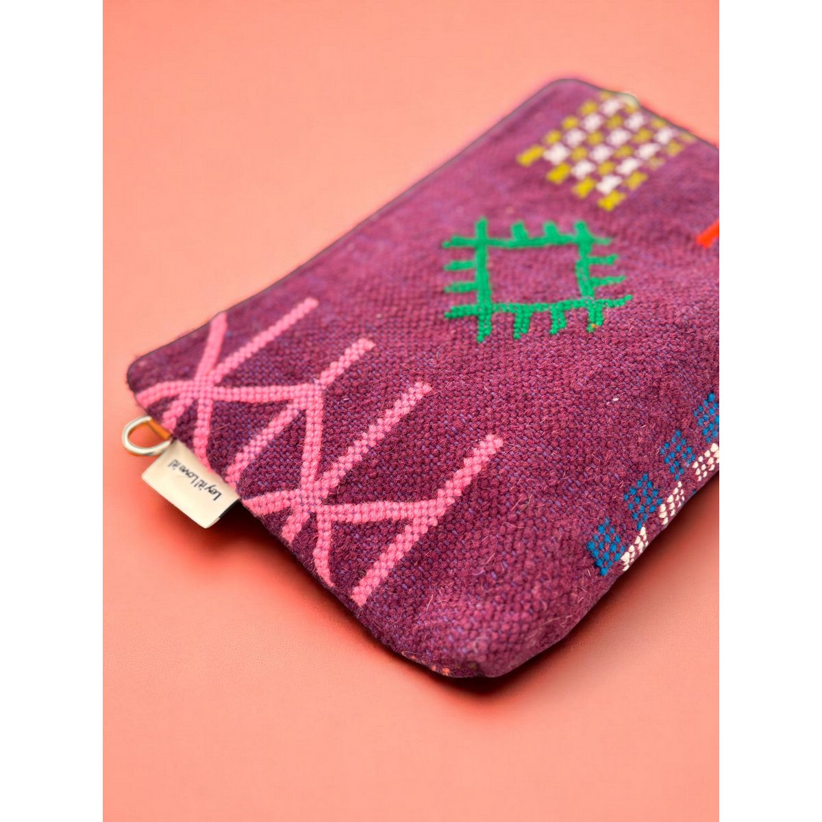 Tasche - farverig linje - 20x30