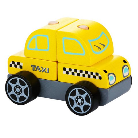 Auto-Sortierer-Taxi aus Holz