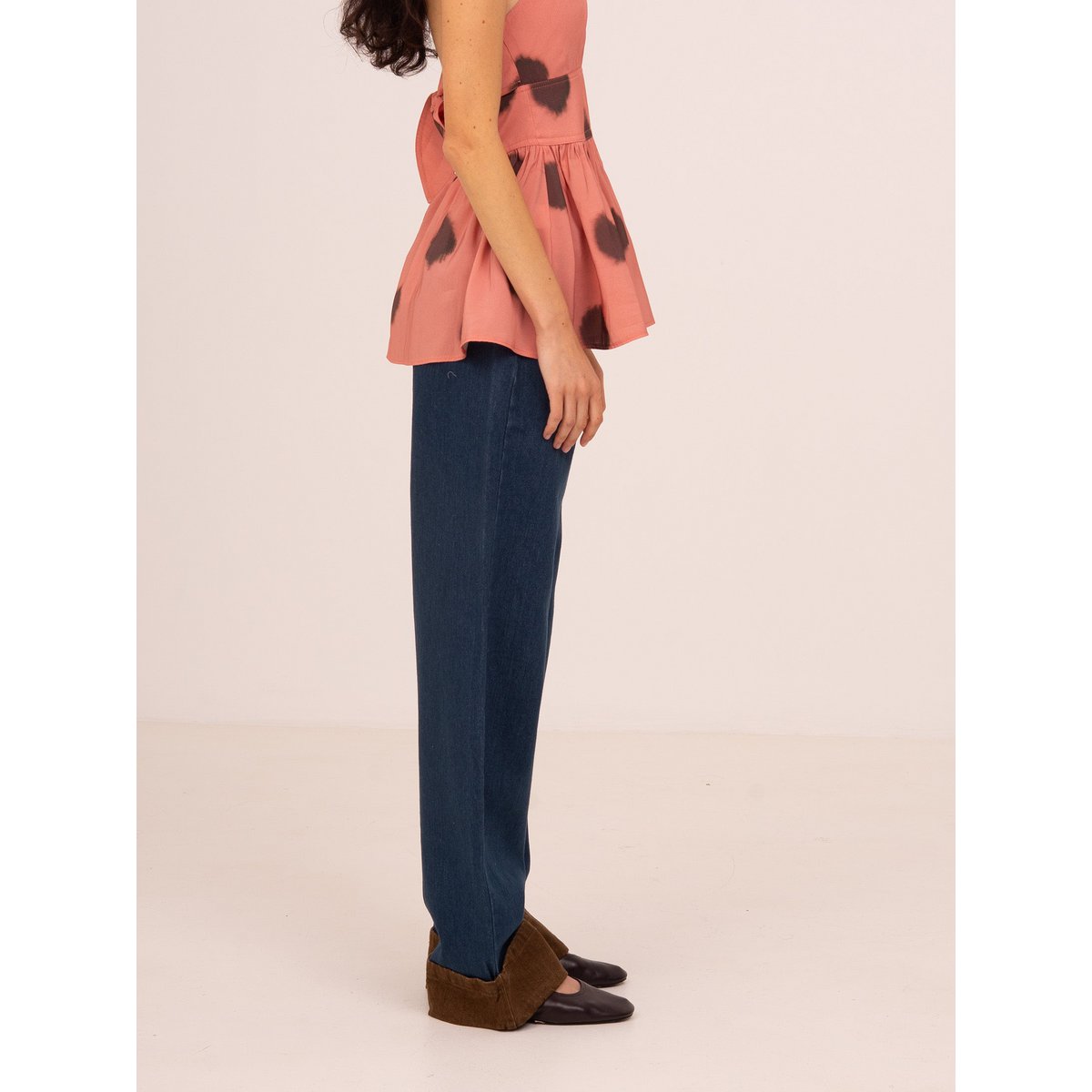 Backstreet Blue and Brown Denim Pants