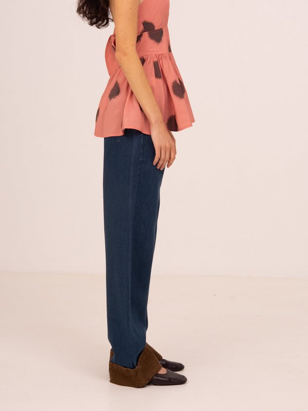 Backstreet Blue and Brown Denim Pants