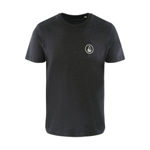 T-Shirt Kalaoa Men, Heather Black Denim, Anti-Stink, Bio Baumwolle