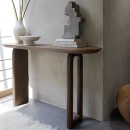 Consolle toro in legno di mango marrone - 140 cm