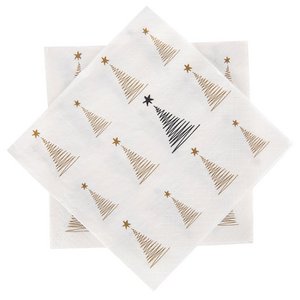 Servetten papier 3-laags kerstboom 33x33 cm 20 pc's