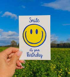 Riso print Sonríe es tu cumpleaños