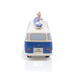 Volkswagen VW T1 Bus Hucha con tabla de surf (1:18) - Surf/Azul