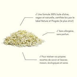 Sapone in Trucioli all'Olio di Oliva 100% BIOLOGICO • 750g