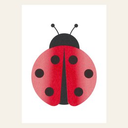 Risography Postcard - Ladybug - DIN A6