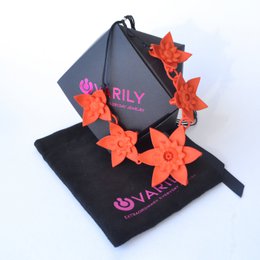 5 Bloemen Ketting - Dahlia Blauw