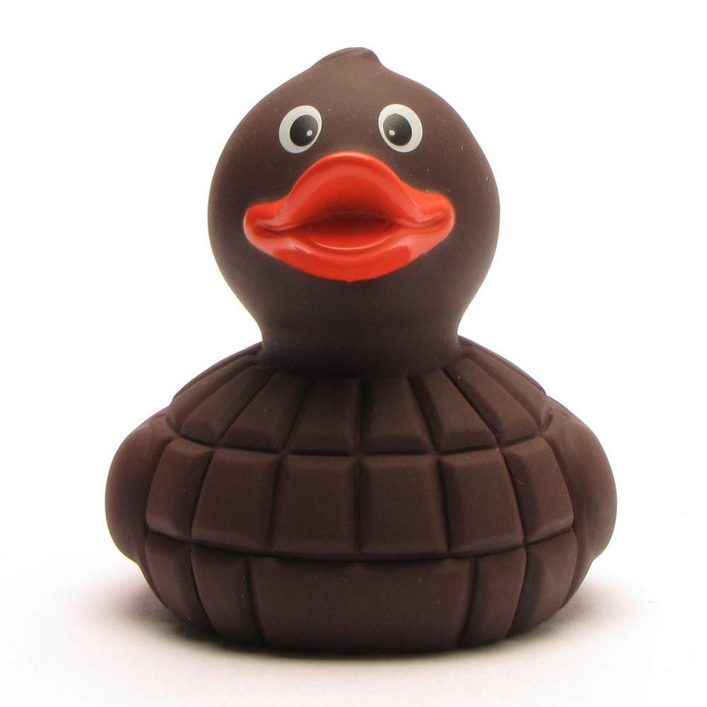 Chocolate squeaky duck - rubber duck