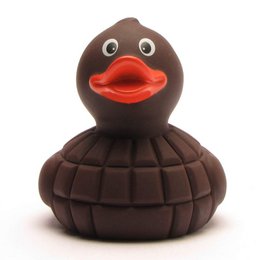 Chocolate squeaky duck - rubber duck