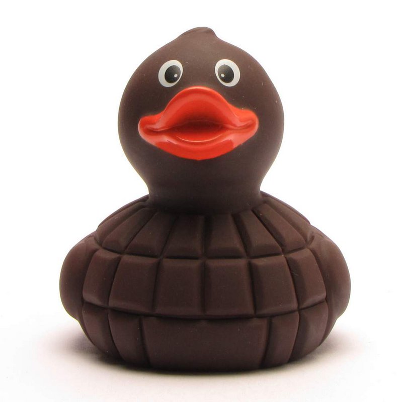 Chocolate squeaky duck - rubber duck