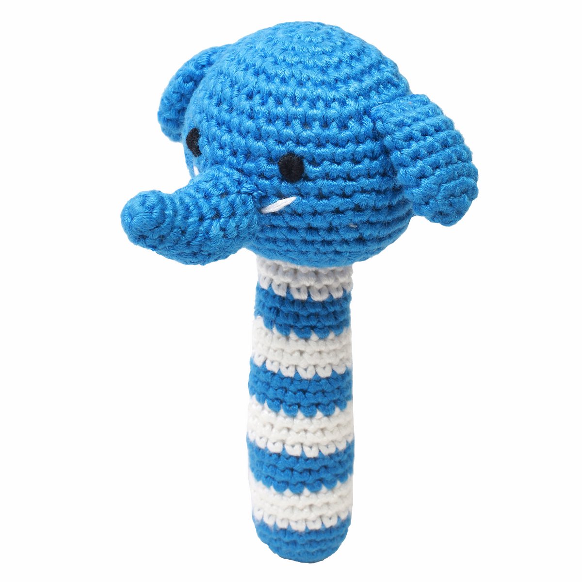 Rattle stick - Elephant (dark blue)
