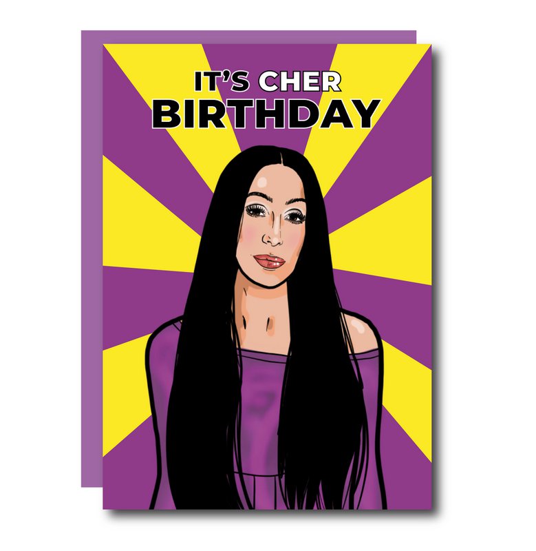 È il biglietto di auguri di compleanno di Cher