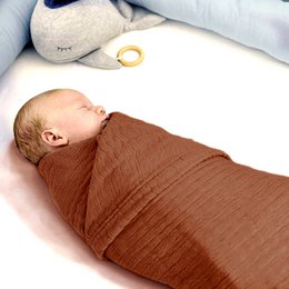Kanel 4 i 1 Muslin Baby tæppe