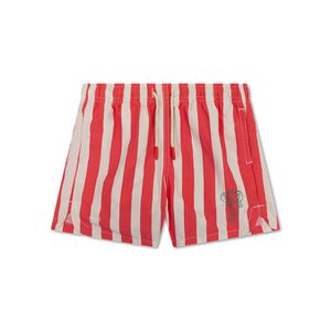 Zwemshort - Beige/Rood - Kreeftstreep