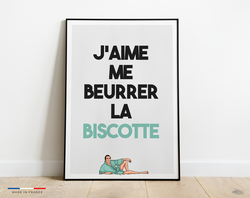 Poster I love to butter my rusk
