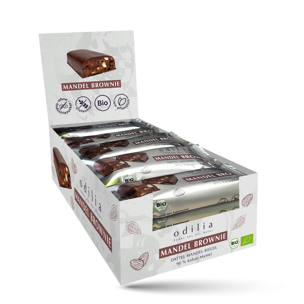 Almond Brownie Organic date almond bar