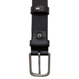 Ledergürtel schwarz 3 cm breit - Damengürtel oder Herrengürtel
