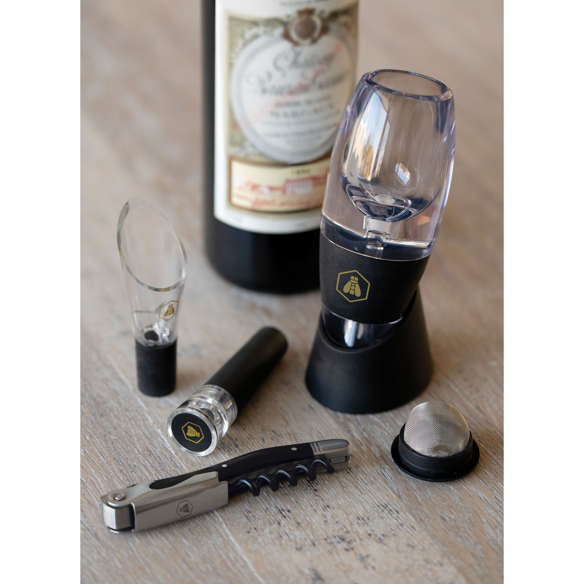 LAGUIOLE COFFRET VIN WINE AERATOR GIFTSET 4 ACCESSORIES