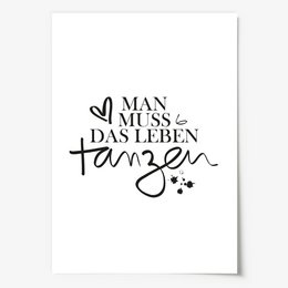 Poster: Man muss das Leben tanzen