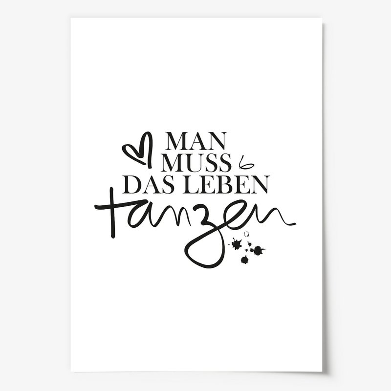 Poster: Man muss das Leben tanzen