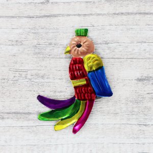 Fridge magnet parrot