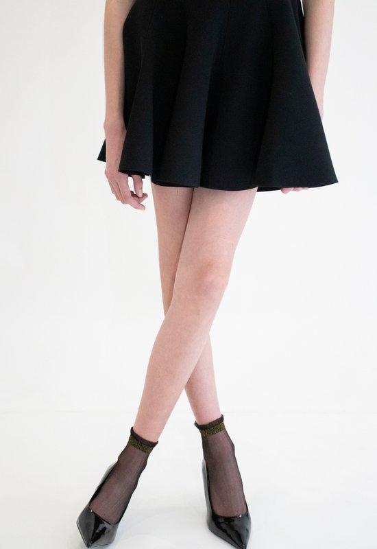 Shine - Dorado - Calcetines de mujer en gasa ultrarresistente