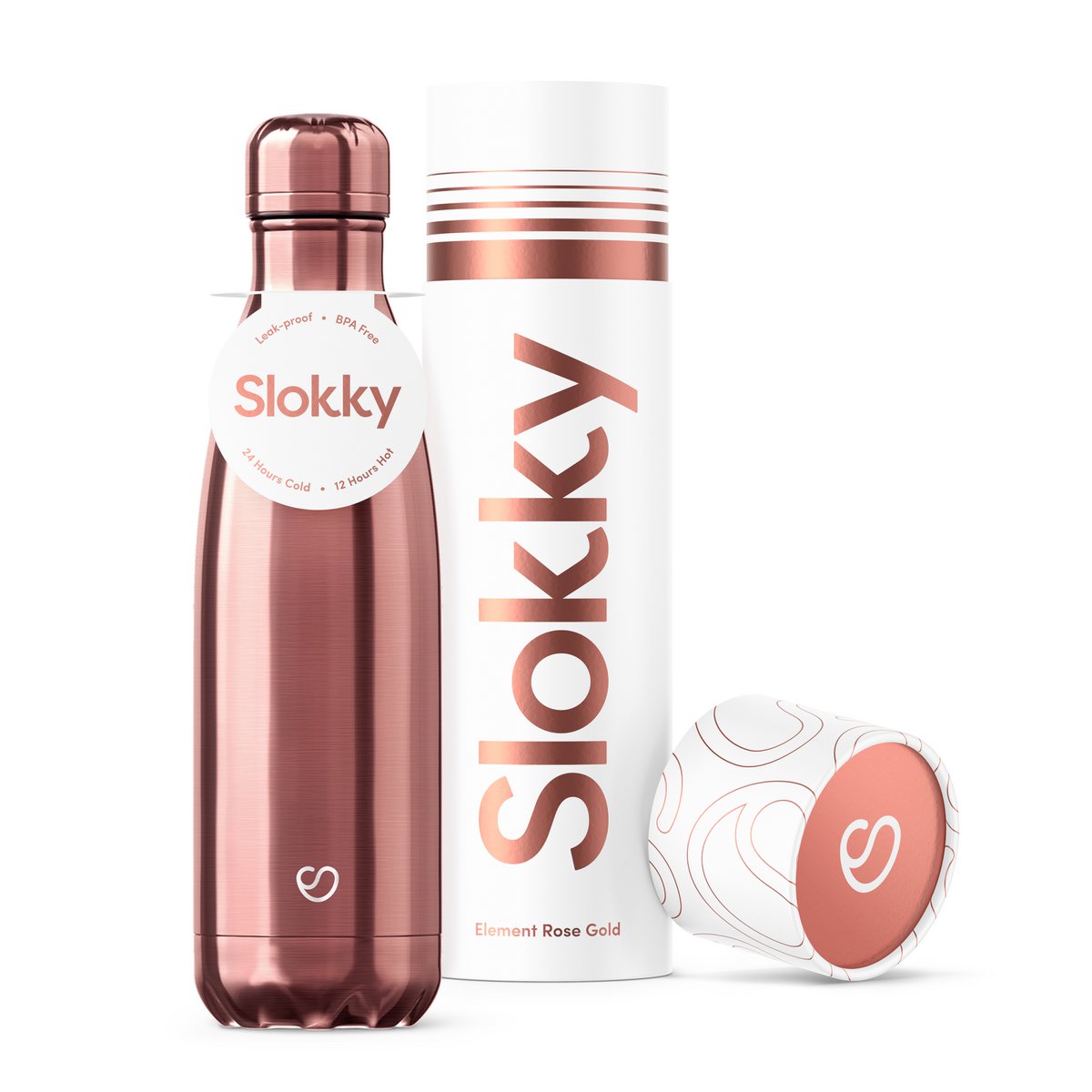 Slokky Element Rose Gold Bottle - 500ml