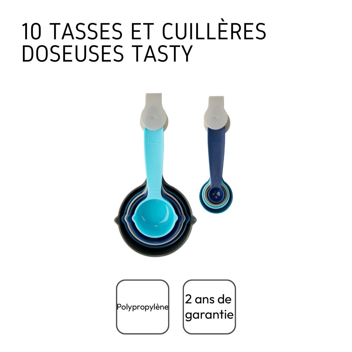 Zestaw 10 miarek i łyżek Tasty Core