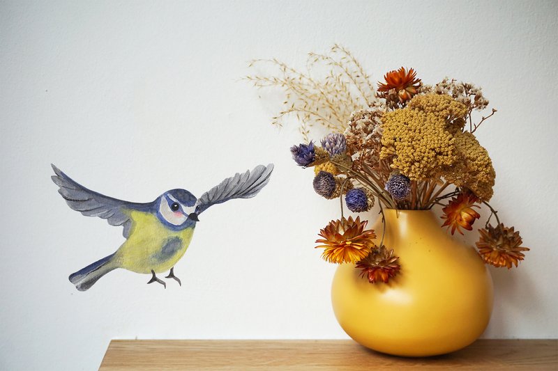 Wall sticker blue tit